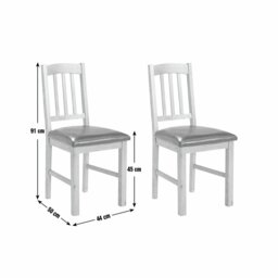 Argos Home Pair of 2 Oak Dining Chairs - thumbnail 2