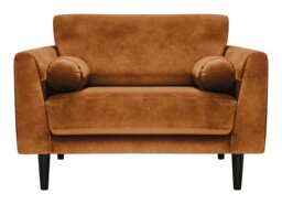 Habitat Jacob Fabric Cuddle Chair - Orange - thumbnail 1
