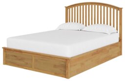 GFW Madrid Ottoman Kingsize Wooden Bed Frame - Oak Effect - thumbnail 2