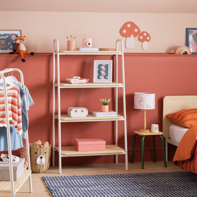 Habitat Kids Monty Standing Tall Bookcase - Light Grey - image 1