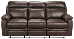 Argos Home New Paolo 3 Seater Manual Recliner Sofa-Chocolate - thumbnail 1
