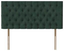Silentnight Sassaria Velvet Superking Headboard - Green