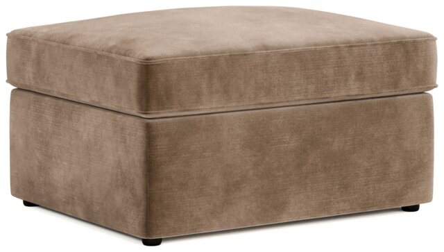 Jay-Be Velvet Footstool Chair Bed - Beige - image 1