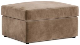 Jay-Be Velvet Footstool Chair Bed - Beige