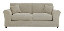 Argos Home Harry Fabric 3 Seater Sofa - Stone - thumbnail 1