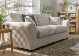 Argos Home Harry Fabric 3 Seater Sofa - Stone - thumbnail 2