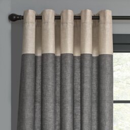 Habitat Eyelet Curtains - Charcoal - 117x137cm - thumbnail 1