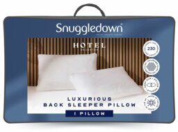 Snuggledown Hotel Back Sleeper Medium Soft Pillow - 1 Pack