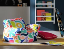 Habitat Kids Frankie Funzee Bean Bag Chair - thumbnail 1