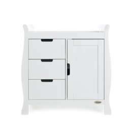 Obaby Stamford Sleigh Changing Unit - White - thumbnail 2