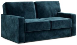 Jay-Be Linea Velvet 2 Seater Sofa Bed - Ink Blue - thumbnail 1