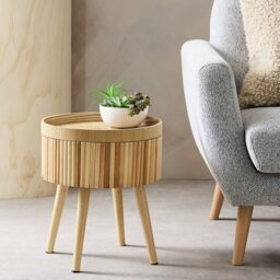 Habitat Agnes Side Table - Natural - thumbnail 1