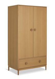 Habitat Cornelia 2 Door 1 Drawer Wardrobe - Oak - thumbnail 1