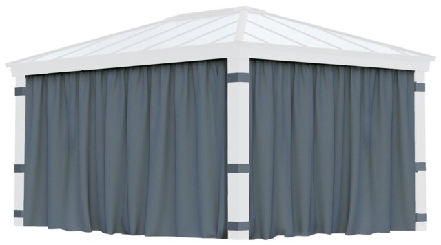 Palram Canopia Dallas 4 Piece Gazebo Curtain Set 12 x 16ft - image 1