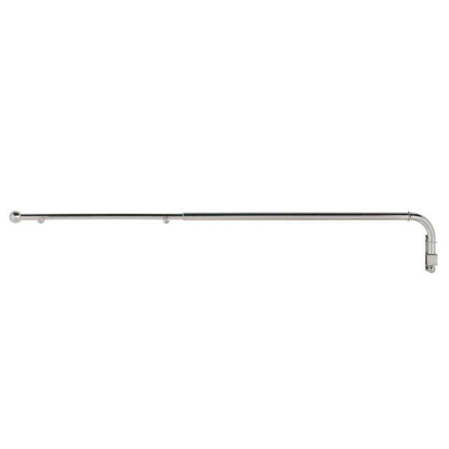 Argos Home Extendable Metal Silver Door Curtain Pole - 62-100cm - image 1