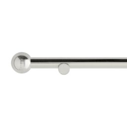 Argos Home Extendable Metal Silver Door Curtain Pole - 62-100cm - thumbnail 2