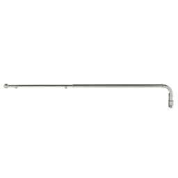 Argos Home Extendable Metal Silver Door Curtain Pole - 62-100cm