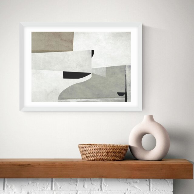 East End Prints Priory White Frame Art Print - A2 - image 1
