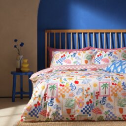 Argos Home Med Coastal Sorrento Cotton Bedding Set - Double - thumbnail 1
