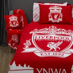 Liverpool FC Football Red & White Kids Bedding Set - Double - thumbnail 2