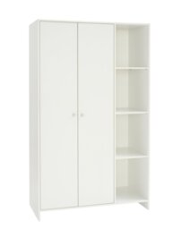 Argos Home Seville 2 Door Open Shelf Wardrobe - White - thumbnail 1