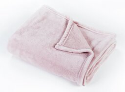 Argos Home Super Soft Fleece Throw - 150x200cm - Blush Pink - thumbnail 1