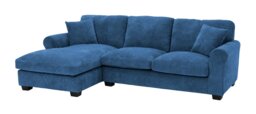 Argos Home Taylor Fabric Left Hand Corner Sofa - Blue