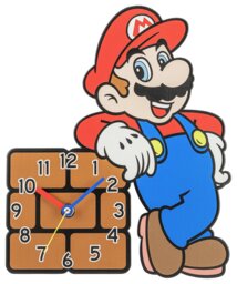 Super Mario Kids Wall Clock - Multicoloured - thumbnail 1