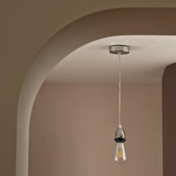 Habitat Metal Pendant Light - Polished Chrome - thumbnail 2