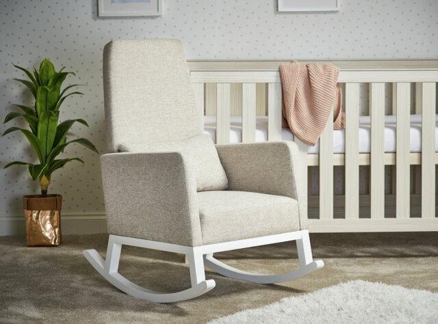 Obaby High Back Rocking Nursing Chair - Oatmeal - image 1
