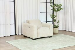 Habitat Reggie Fabric Recliner Chair - Beige - thumbnail 2