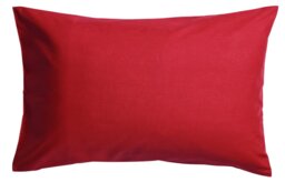 Habitat Easycare Polycotton Standard Pillowcase Pair - Red - thumbnail 1