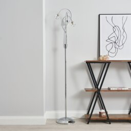 BHS Sagitarius 3 Light Floor Lamp - Silver - thumbnail 1