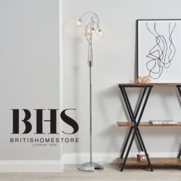 BHS Sagitarius 3 Light Floor Lamp - Silver - thumbnail 2