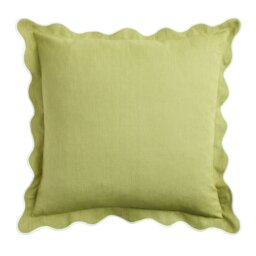 Habitat Scallop Cushion - Olive Green - 43x43cm - thumbnail 2