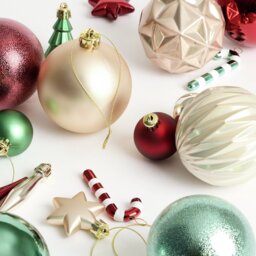Habitat Pack of 49 Classic Christmas Baubles - Multicolour - thumbnail 2