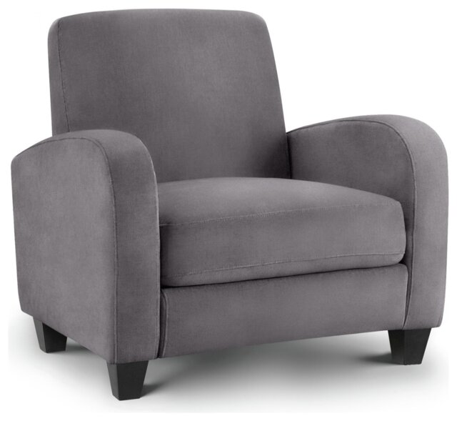 Julian Bowen Vivo Fabric Armchair - Grey - image 1