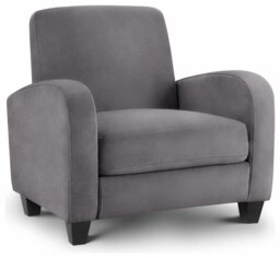 Julian Bowen Vivo Fabric Armchair - Grey - thumbnail 2
