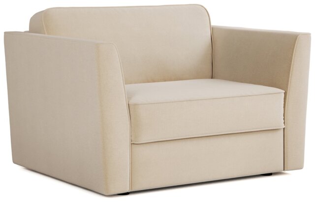 Jay-Be Elegance Fabric Cuddle Chair Sofa Bed - Cream - image 1