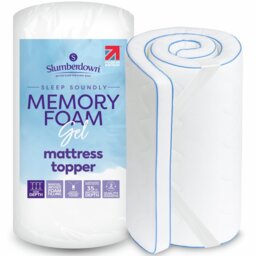 Slumberdown Gel Memory Foam 5cm Mattress Topper - Single - thumbnail 1
