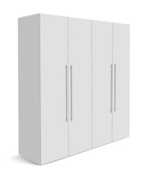 Habitat Atlas 4 Door Wardrobe - White - thumbnail 1