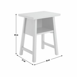 Habitat Kyoto Bedside Table - Red - thumbnail 2