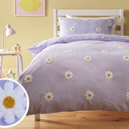 Argos Home Kids Tufted Daisy Bedding Set - Toddler - thumbnail 1
