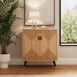 GFW Amara 2 Door Sideboard - Light Oak - thumbnail 1