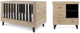 Tutti Bambini Como Nursery 2 Piece Furniture Set -Oak Grey - thumbnail 2