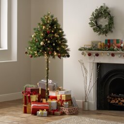 Habitat 6ft Half Parasol Christmas Tree - thumbnail 1