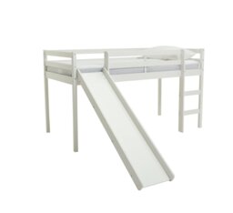 Argos Home Kaycie Mid Sleeper, Slide & Kids Mattress - White - thumbnail 1