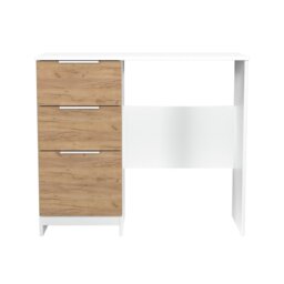 Livara Ready Assembled Orillia Dressing Table - White & Oak - thumbnail 2