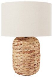 Pacific Zadi Plaited Woven Tall Table Lamp - Natural - thumbnail 2