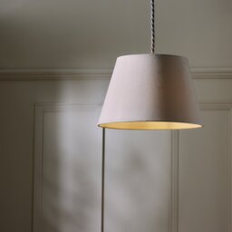 Argos Home Latte Velvet Taper Easy Fit Lampshade - 27cm - thumbnail 2